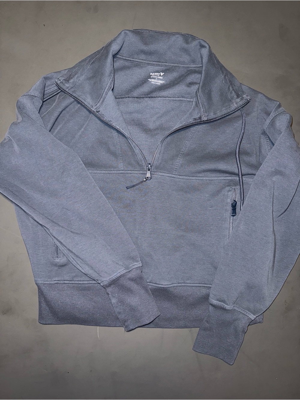 Old Navy Women's Half-Zip Pullover Sweatshirt - Slate Blue